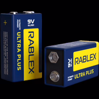 Батарейка Rablex Крона 6F22 9V Ultra Plus Alkaline