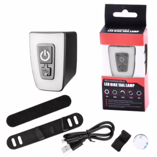 Велосипедный задний фонарь-мигалка аккумуляторная T11-15LED, ЗУ micro USB, влагозащита IPx5