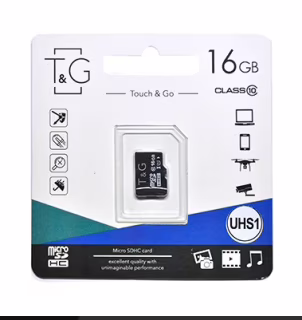 Карта памяти microSDHC T&G (UHS-1) 16GBSD class 10 (без адаптром) (Гарантия 3года)