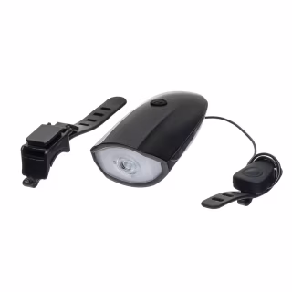 Велосипедная фара с велозвоноком (сиганл) / microUSB / 7588-B