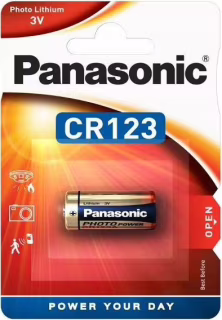 Батарейка Panasonic CR123A 3V (блистер 1 шт.)