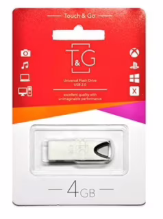 USB флеш накопичувач T&G метал серія 4GB/ TG117 (Гарантія 3 роки)