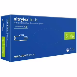 Нітрилові рукавички NITRYLEX BASIC S / 100 шт