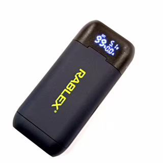 Зарядний пристрій Rablex RB410 з функцією Power Bank / 18650 / екран / type-c