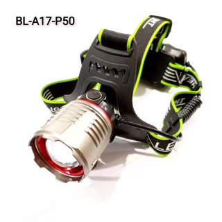 Налобний ліхтар Bailong BL-A17-P50, 2x18650, зум, ЗУ microUSB