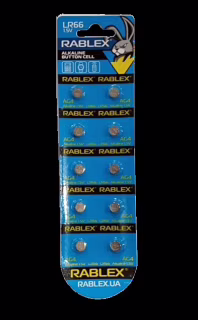 Батарейка Rablex LR66 (AG4) 1.5V (блистер 10 шт.)