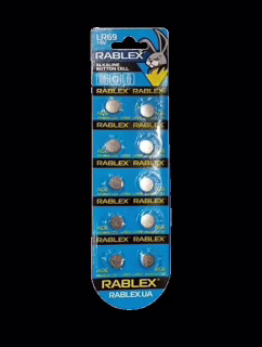 Батарейки-Таблетки Rablex LR69/AG6/1.5V блістер 10шт.
