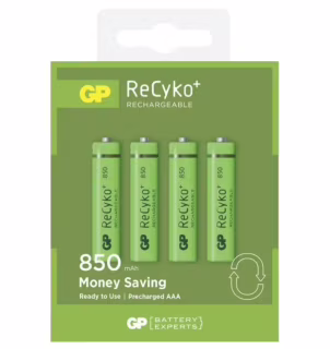 Аккумулятор GP ReCyko+ AAA (R03) Ni-MH 850mAh 1.2V (4 шт.)