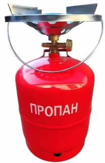 Газовый комплект: туристическая плита + газовый баллон 8 л