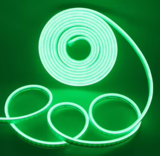Светодиодная лента LED Neon зелёная 5 м 12V/220V (0764)