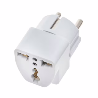 Переходник под английскую, плоскую и евро-вилку 10A 220V (упаковка 20 шт.)