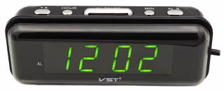 Электронные часы VST-738, 220V, зелёная подсветка