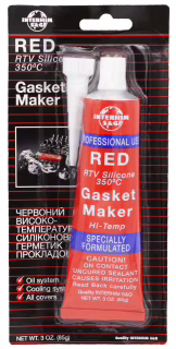 Герметик силіконовий Gasket Maker RED червоний 85 г. Interhim S&G