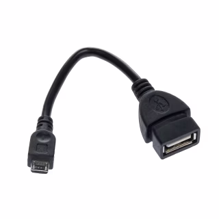 Переходник USB - Micro USB, черный (4755)
