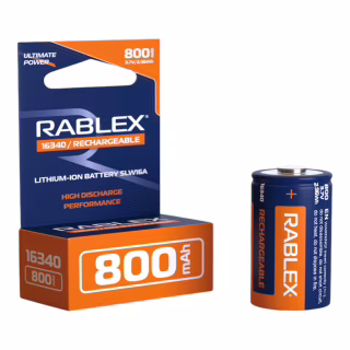 Аккумулятор Rablex 16340 Li-ion 800mAh 3.7V