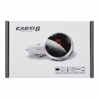 FM-модулятор CARQ 8 для автомобиля, Bluetooth, MP3, USB, AUX