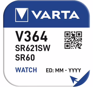 Батарейка Varta V364 (SR621SW, D364, SR60, RW320) 1.55V