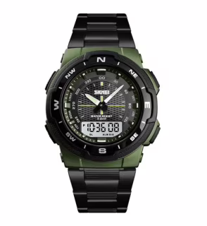 Годинники наручні SKMEI 1370AG, ARMY GREEN, 10242