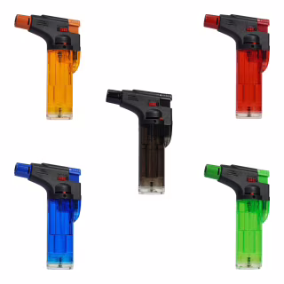 Газовая горелка-турбозажигалка Lighter прозрачная «Карамелька-2»