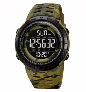 Часы наручные SKMEI 2070CMGNBK, ARMY GREEN CAMO-BLACK, 9785