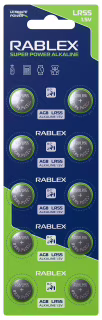 Батарейка Rablex LR55 (AG8) 1.5V New Design