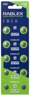 Батарейки-Таблетки Rablex LR58, AG11, New Design