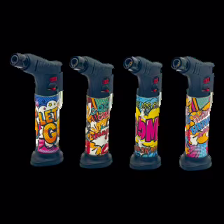 Горелка газовая карманная / Турбо зажигалка / Lighter прозрачная OMG