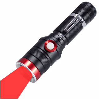 Ручний ліхтар Police BL-736-TG (Red), 1x18650, 1 РЕЖИМ, ЗУ microUSB, zoom