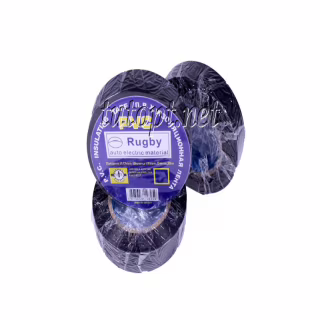 Ізоляційна стрічка Rugby / PVC / 30м чорна (реальний метраж менше)