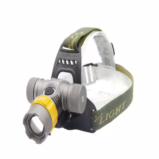 Налобний фонар WD123, Акк., LED, Zoom, Авто заряд