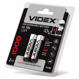 Акумулятор VIDEX HR6 AA Ni-MH 1000mAh 1.2V 1 шт.