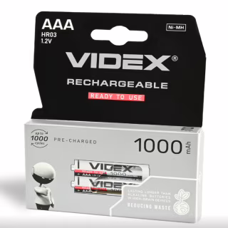 Акумулятор VIDEX HR03 AAA Ni-MH 1000mAh 1.2V 1 шт.