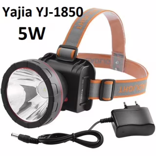 Налобный фонарь Yajia YJ-1850-5W, Аккумулятор, 5W XPE, Водостойкий