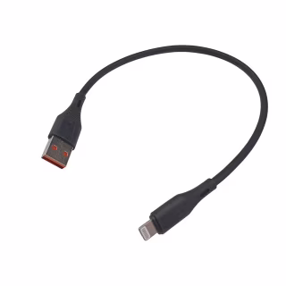 Кабель USB - Lightning iPhone короткий / Силіконовий / 30 см