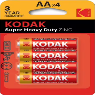 Батарейка KODAK Super Heavy Duty R6/AA сольова Блістер 4шт