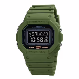 Годинники наручні SKMEI 1628AGBK, ARMY GREEN-BLACK, 10254