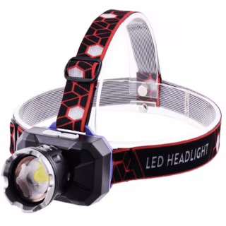 Налобный фонарь PL-200, аккум., ЗУ MicroUsb, zoom