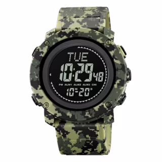 Годинники наручні SKMEI 2095CMGN, ARMY GREEN CAMOUFLAGE, Компас, 10307