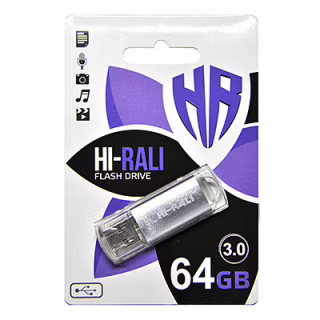 USB флеш накопитель Hi-Rali 64GB/ HI-64GBVC (Гарантия 3года)