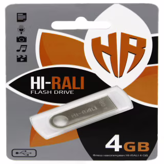 USB флеш накопитель Hi-Rali 4GB/ HI-4GBSH (Гарантия 3года)