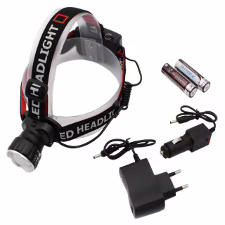Налобный фонарь Bailong BL-T20-P90, 2х18650, P90 LED, Zoom, 7470