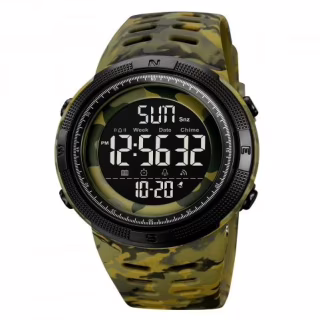 Часы наручные SKMEI 2070CMGNBK, ARMY GREEN CAMO-BLACK, 9785