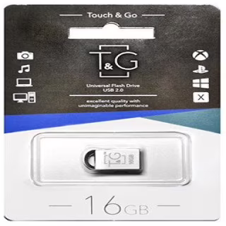 USB флеш накопичувач T&G метал серія 16GB/ TG107 (Гарантія 3 роки)