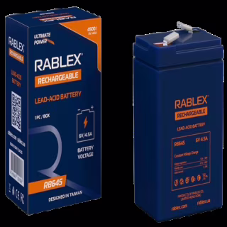 Акумуляторна батарея Rablex 6V 4.5Ah (RB645), свинцево-кислотна (SLA)