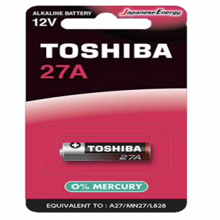 Батарейка Toshiba 27A/ 1 шт. на блістері