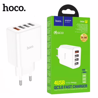 СЗУ Мережева Зарядна Устрій USB x 4 Hoco C102A