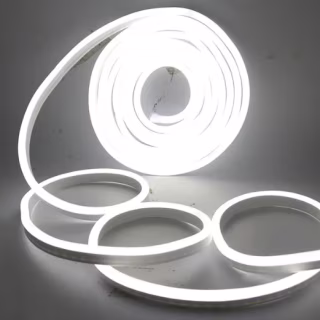 Силіконова стрічка LED NEON Білий 5м 12V-220V /0719