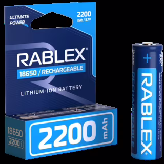 Акумулятор Rablex 18650 Li-ion 2200mAh з ЗАХИСТОМ 3.7v