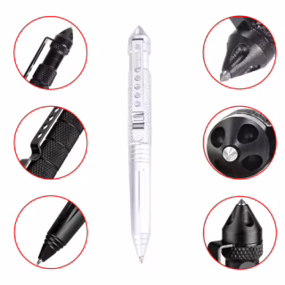 Ручка Тактична зі склобоєм Laix B2 Tactical Pen / алюміній Срібло