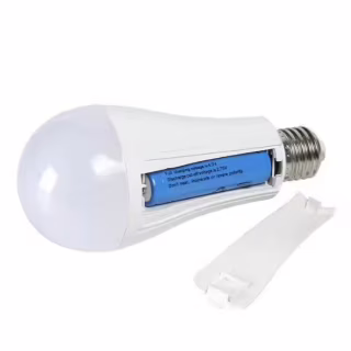Лампа кемпінг у цоколі PL-15W E27, 15W, 2x18650, AC/DC, з ковпачком